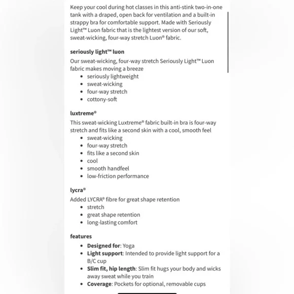 Lululemon Wild Tank Heathered Slate Bali Breeze - Picture 5 of 7